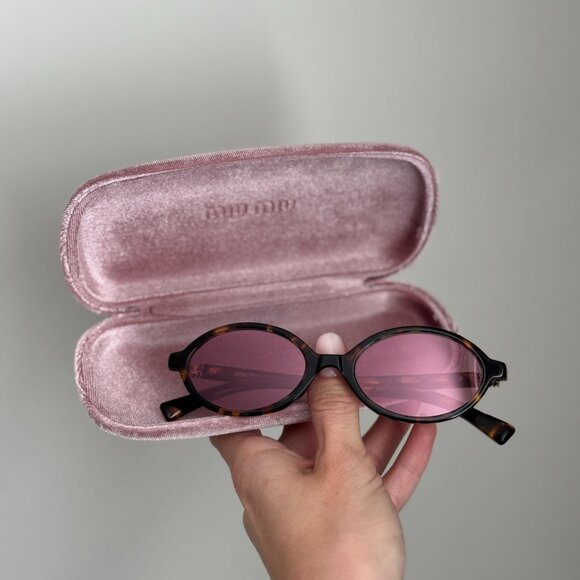 Miu Miu REGARD Men Sunglasses Havana Pink Mirror Silver MU04ZSF VAU50D REGARD - Picture 2 of 14